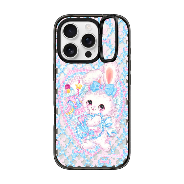 Amenomori Fumika x CASETiFY iPhone 16 Pro Case Animal,Cartoon Black インパクトリングスタンドケース MagSafe対応 Fancy Bunny Father's Day Amenomori Fumika x CASETiFY iPhone 16 Pro Case Animal,Cartoon Black インパクトリングスタンドケース MagSafe対応 Fancy Bunny Father's Day