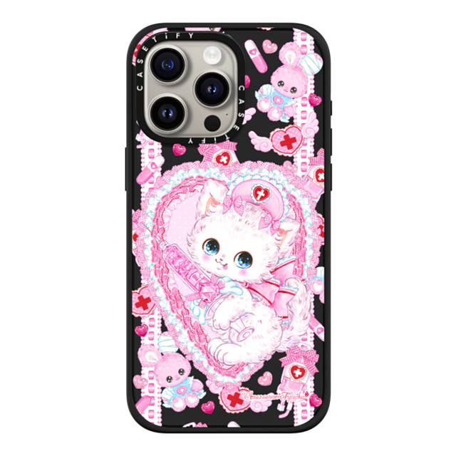 Amenomori Fumika x CASETiFY iPhone 15 Pro Max ケース マットブラック インパクトケース MagSafe対応 Love Holic