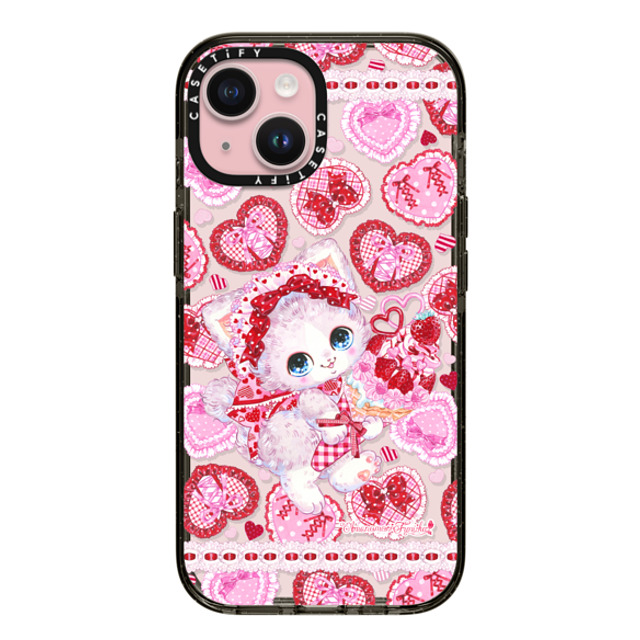 Amenomori Fumika x CASETiFY iPhone 15 Case Sticker,Cat ブラック インパクトケース Pretty Heart!!! Mother's Day Amenomori Fumika x CASETiFY iPhone 15 Case Sticker,Cat ブラック インパクトケース Pretty Heart!!! Mother's Day