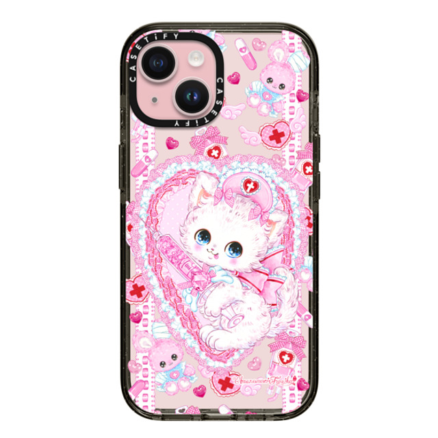 Amenomori Fumika x CASETiFY iPhone 15 ケース ブラック インパクトケース Love Holic