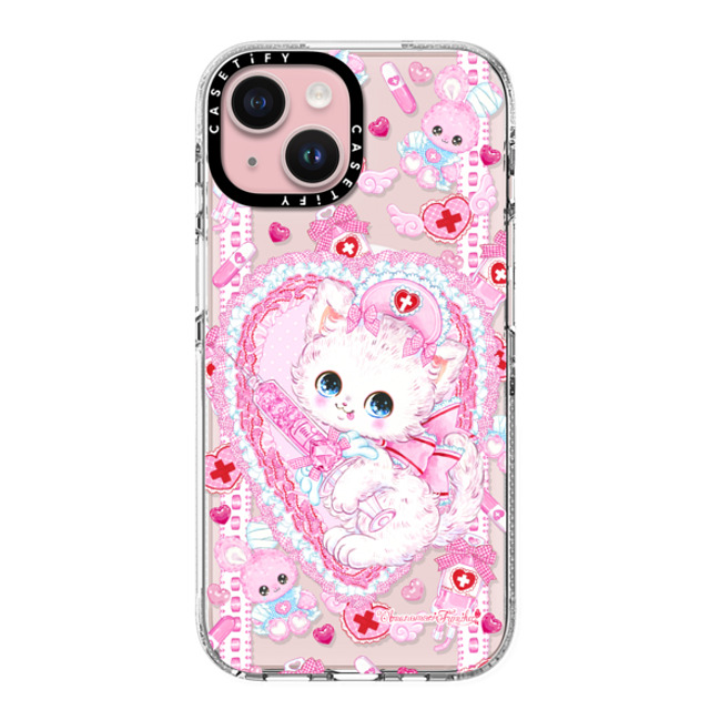 Amenomori Fumika x CASETiFY iPhone 15 ケース クリア クリア ケース MagSafe対応 Love Holic