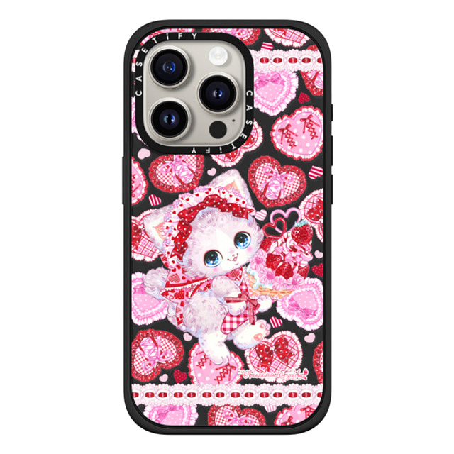 Amenomori Fumika x CASETiFY iPhone 15 Pro Case Sticker,Cat マットブラック Impact Case MagSafe Compatible Pretty Heart!!! Mother's Day Amenomori Fumika x CASETiFY iPhone 15 Pro Case Sticker,Cat マットブラック Impact Case MagSafe Compatible Pretty Heart!!! Mother's Day