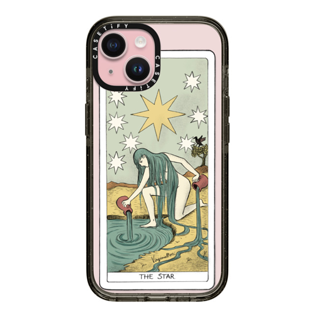 virginiamori x CASETiFY iPhone 15 Case Black Impact Case MagSafe Compatible Tarot Star Back to School virginiamori x CASETiFY iPhone 15 Case Black Impact Case MagSafe Compatible Tarot Star Back to School