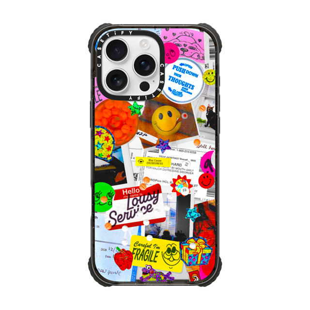 Day Off Ltd. x CASETiFY iPhone 16 Pro Max Case Sticker,Cartoon Black ウルトラ インパクトケース MagSafe 対応 Mental Healthy Back to School Day Off Ltd. x CASETiFY iPhone 16 Pro Max Case Sticker,Cartoon Black ウルトラ インパクトケース MagSafe 対応 Mental Healthy Back to School