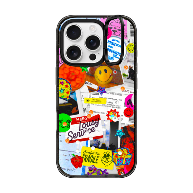 Day Off Ltd. x CASETiFY iPhone 16 Pro Case Sticker,Cartoon Black インパクトリングスタンドケース MagSafe対応 Mental Healthy Back to School Day Off Ltd. x CASETiFY iPhone 16 Pro Case Sticker,Cartoon Black インパクトリングスタンドケース MagSafe対応 Mental Healthy Back to School