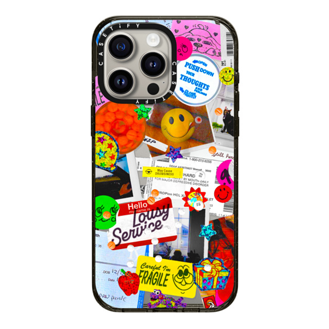 Day Off Ltd. x CASETiFY iPhone 15 Pro Max Case Sticker,Cartoon Black Impact Case MagSafe Compatible Mental Healthy Back to School Day Off Ltd. x CASETiFY iPhone 15 Pro Max Case Sticker,Cartoon Black Impact Case MagSafe Compatible Mental Healthy Back to School