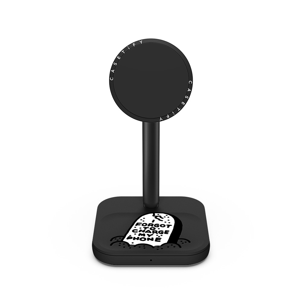 Matt Darling x CASETiFY PowerThru 2-in-1 Charging Stand マットブラック 2-in-1 充電スタンド RIP phone battery Father's Day Matt Darling x CASETiFY PowerThru 2-in-1 Charging Stand マットブラック 2-in-1 充電スタンド RIP phone battery Father's Day