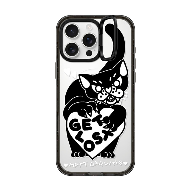 Matt Darling x CASETiFY iPhone 16 Pro Max Case Black インパクトリングスタンドケース MagSafe対応 get lost Back to School Matt Darling x CASETiFY iPhone 16 Pro Max Case Black インパクトリングスタンドケース MagSafe対応 get lost Back to School