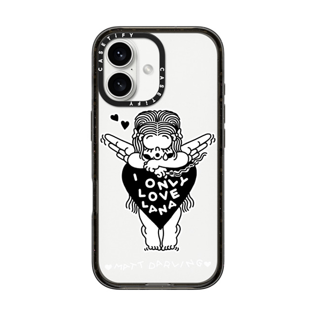 Matt Darling x CASETiFY iPhone 16 Case Cartoon,Monochrome Black Impact Case only lana Mother's Day Matt Darling x CASETiFY iPhone 16 Case Cartoon,Monochrome Black Impact Case only lana Mother's Day
