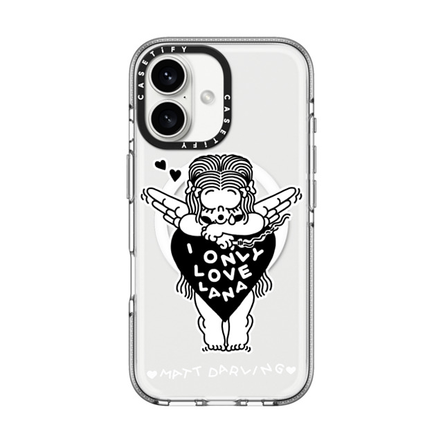 Matt Darling x CASETiFY iPhone 16 ケース Cartoon,Monochrome クリア クリア ケース MagSafe対応 only lana Father's Day Matt Darling x CASETiFY iPhone 16 ケース Cartoon,Monochrome クリア クリア ケース MagSafe対応 only lana Father's Day