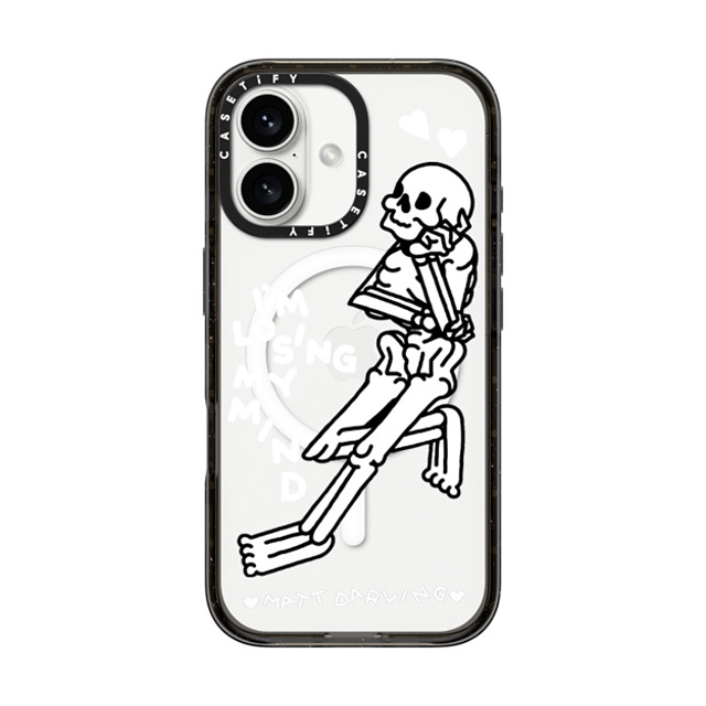 Matt Darling x CASETiFY iPhone 16 ケース Chrome ブラック インパクトケース MagSafe対応 losing my mind Back to School Matt Darling x CASETiFY iPhone 16 ケース Chrome ブラック インパクトケース MagSafe対応 losing my mind Back to School
