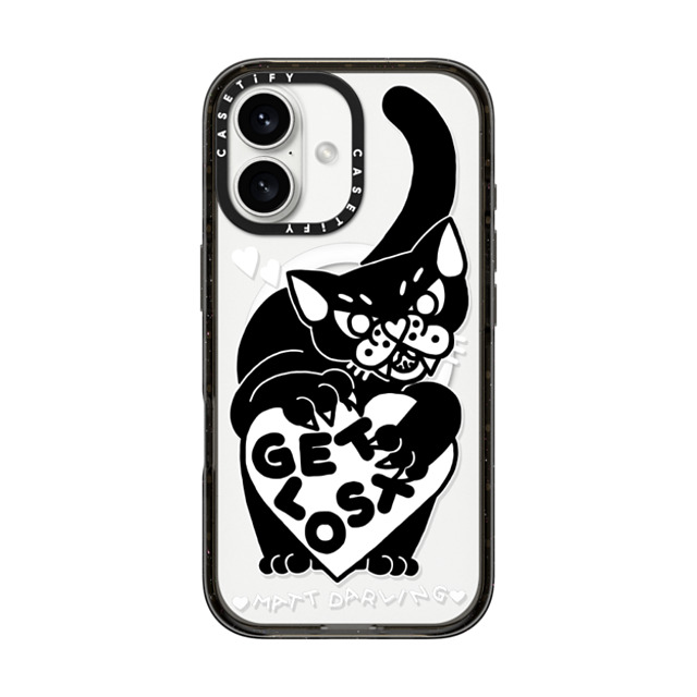 Matt Darling x CASETiFY iPhone 16 ケース ブラック インパクトケース MagSafe対応 get lost Father's Day Matt Darling x CASETiFY iPhone 16 ケース ブラック インパクトケース MagSafe対応 get lost Father's Day