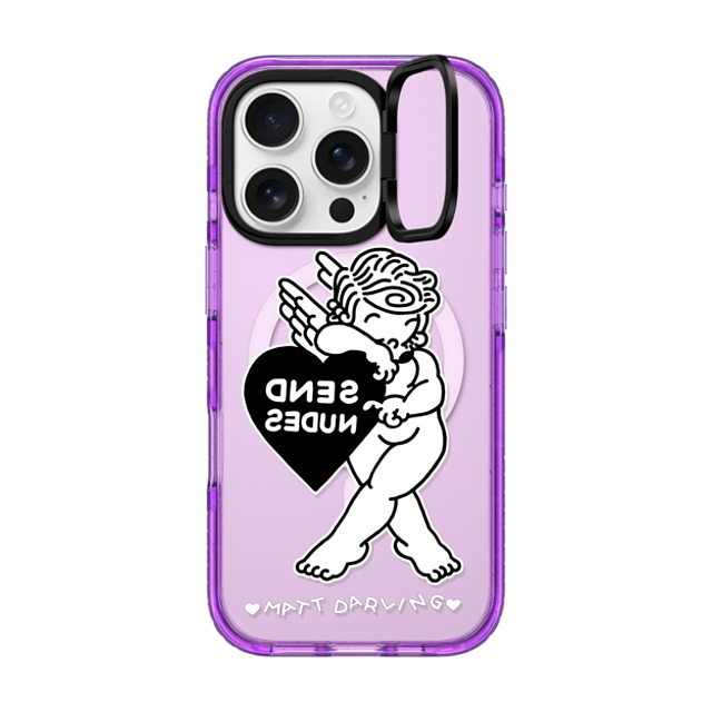 Matt Darling x CASETiFY iPhone 16 Pro Case パープル インパクトリングスタンドケース MagSafe対応 mirror messages- wyd Father's Day Matt Darling x CASETiFY iPhone 16 Pro Case パープル インパクトリングスタンドケース MagSafe対応 mirror messages- wyd Father's Day