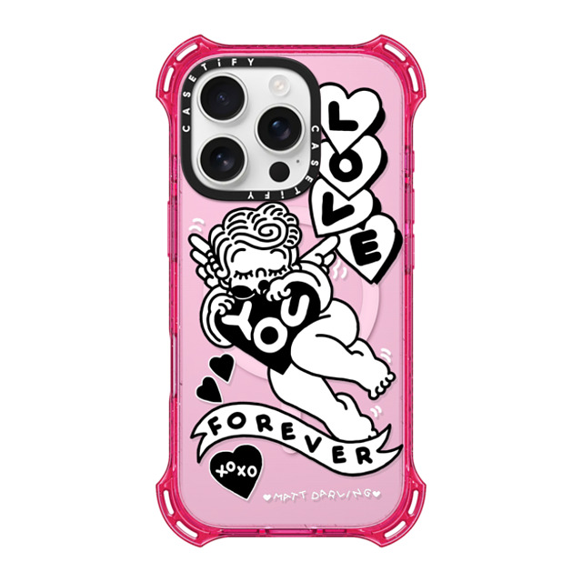 Matt Darling x CASETiFY iPhone 16 Pro Case プリムローズ ピンク バウンスケース love you forever Matt Darling x CASETiFY iPhone 16 Pro Case プリムローズ ピンク バウンスケース love you forever