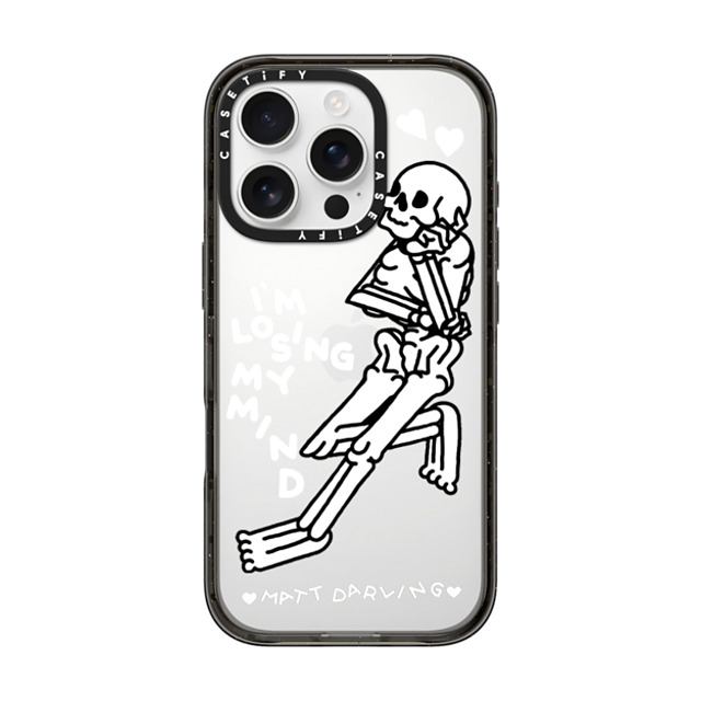 Matt Darling x CASETiFY iPhone 16 Pro ケース Chrome ブラック インパクトケース losing my mind Back to School Matt Darling x CASETiFY iPhone 16 Pro ケース Chrome ブラック インパクトケース losing my mind Back to School