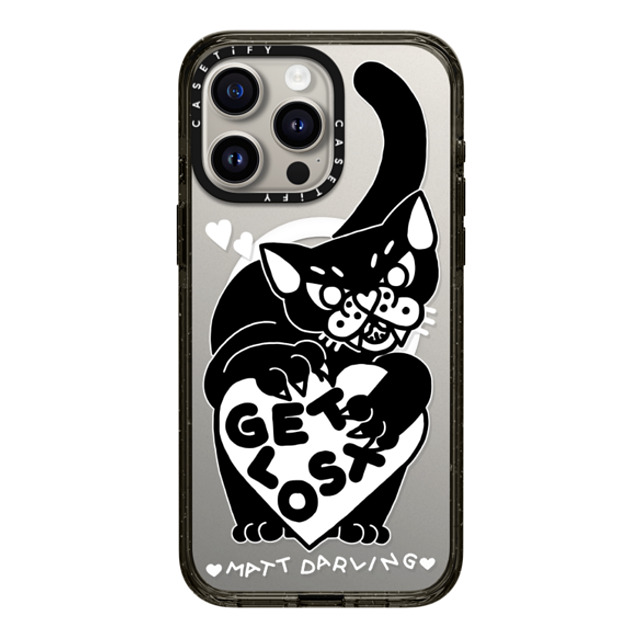 Matt Darling x CASETiFY iPhone 15 Pro Max Case Black Impact Case MagSafe Compatible get lost Back to School Matt Darling x CASETiFY iPhone 15 Pro Max Case Black Impact Case MagSafe Compatible get lost Back to School