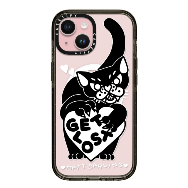 Matt Darling x CASETiFY iPhone 15 ケース ブラック インパクトケース MagSafe対応 get lost Father's Day Matt Darling x CASETiFY iPhone 15 ケース ブラック インパクトケース MagSafe対応 get lost Father's Day