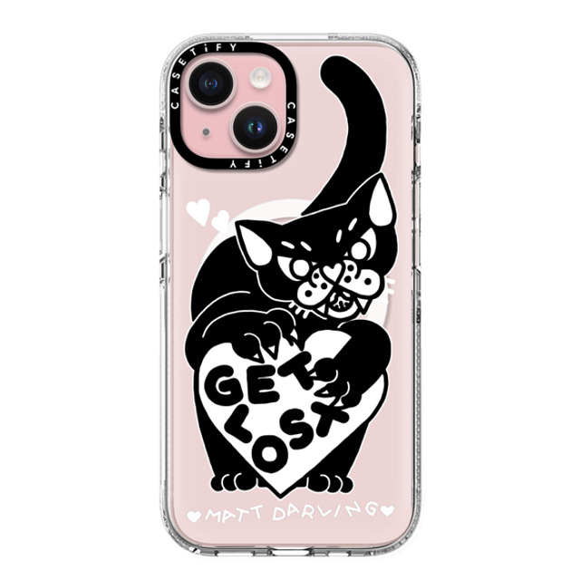 Matt Darling x CASETiFY iPhone 15 Case クリア クリア ケース MagSafe対応 get lost Back to School Matt Darling x CASETiFY iPhone 15 Case クリア クリア ケース MagSafe対応 get lost Back to School