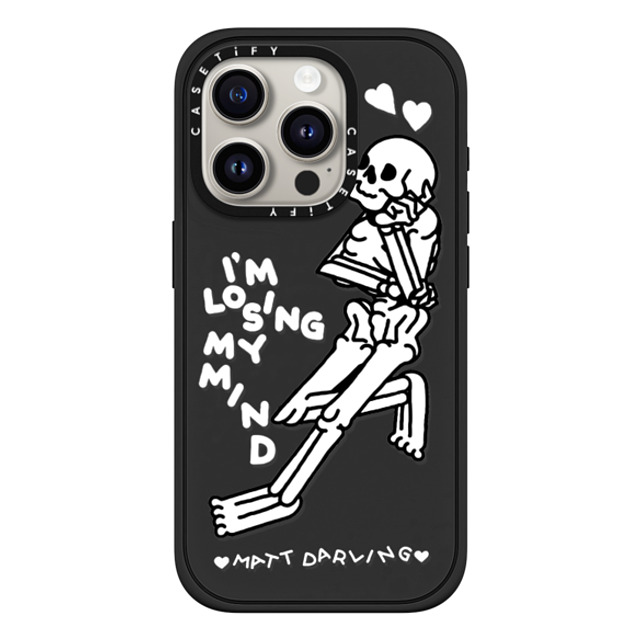 Matt Darling x CASETiFY iPhone 15 Pro ケース Chrome マットブラック インパクトケース MagSafe対応 losing my mind Back to School Matt Darling x CASETiFY iPhone 15 Pro ケース Chrome マットブラック インパクトケース MagSafe対応 losing my mind Back to School