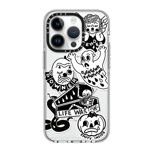 Matt Darling x CASETiFY iPhone 14 Pro Case Clear Clear Case MagSafe Compatible matt darling sticker case Matt Darling x CASETiFY iPhone 14 Pro Case Clear Clear Case MagSafe Compatible matt darling sticker case