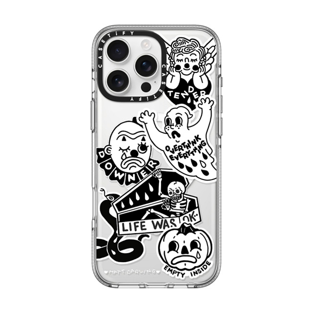 Matt Darling x CASETiFY iPhone 16 Pro Max ケース クリア クリア ケース MagSafe対応 matt darling sticker case