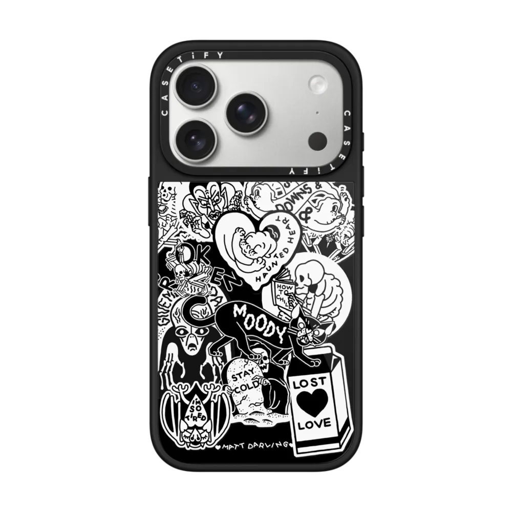 Glaze iPhone 17 Pro Case MagSafe Compatible - matt darling sticker collage