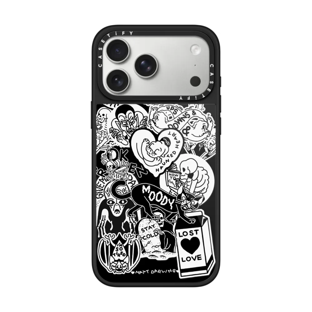 Glaze iPhone 17 Pro Max Case MagSafe Compatible - matt darling sticker collage