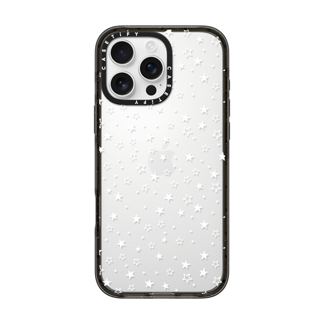 Famenxt x CASETiFY iPhone 16 Pro Max ケース ブラック インパクトケース White Stars Father's Day Famenxt x CASETiFY iPhone 16 Pro Max ケース ブラック インパクトケース White Stars Father's Day
