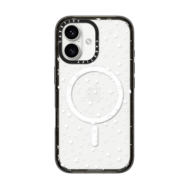 Famenxt x CASETiFY iPhone 16 ケース ブラック インパクトケース MagSafe対応 White Stars Father's Day Famenxt x CASETiFY iPhone 16 ケース ブラック インパクトケース MagSafe対応 White Stars Father's Day