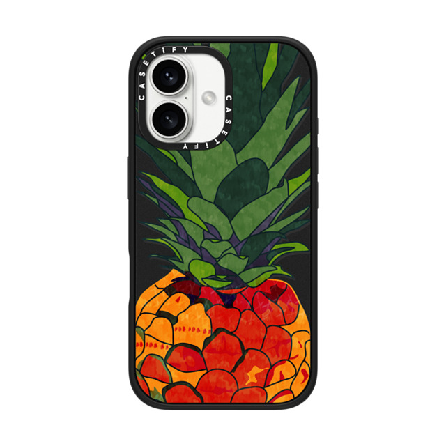 Famenxt x CASETiFY iPhone 16 Case Matte Black Impact Case MagSafe Compatible Pineapple Jumbo Father's Day Famenxt x CASETiFY iPhone 16 Case Matte Black Impact Case MagSafe Compatible Pineapple Jumbo Father's Day