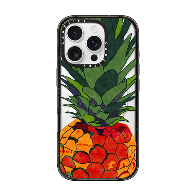 Famenxt x CASETiFY iPhone 16 Pro ケース ブラック インパクトケース MagSafe対応 Pineapple Jumbo Father's Day Famenxt x CASETiFY iPhone 16 Pro ケース ブラック インパクトケース MagSafe対応 Pineapple Jumbo Father's Day