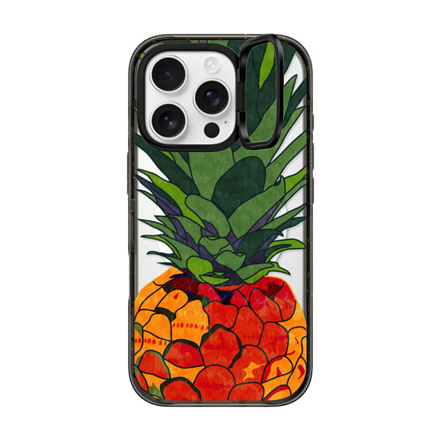 Famenxt x CASETiFY iPhone 16 Pro Case Black インパクトリングスタンドケース MagSafe対応 Pineapple Jumbo Father's Day Famenxt x CASETiFY iPhone 16 Pro Case Black インパクトリングスタンドケース MagSafe対応 Pineapple Jumbo Father's Day