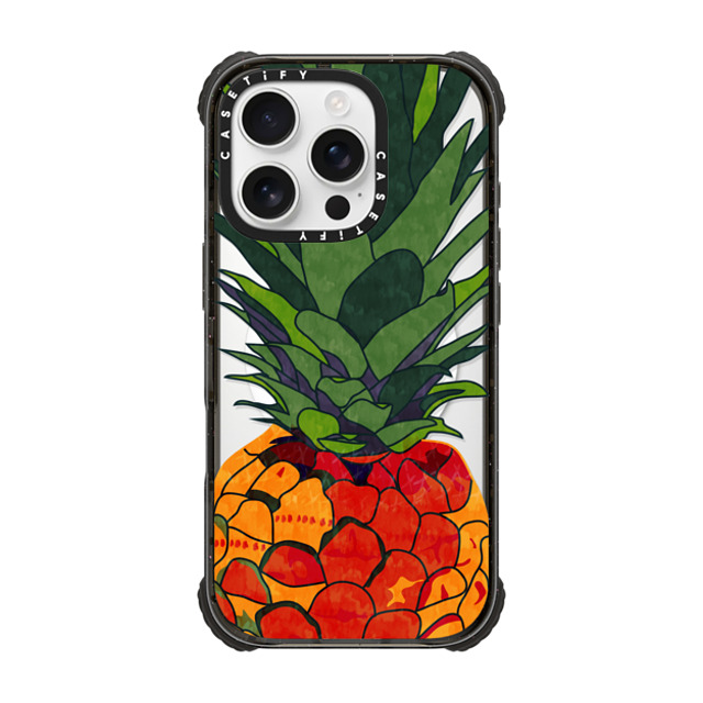 Famenxt x CASETiFY iPhone 16 Pro Case Black ウルトラ インパクトケース MagSafe 対応 Pineapple Jumbo Father's Day Famenxt x CASETiFY iPhone 16 Pro Case Black ウルトラ インパクトケース MagSafe 対応 Pineapple Jumbo Father's Day