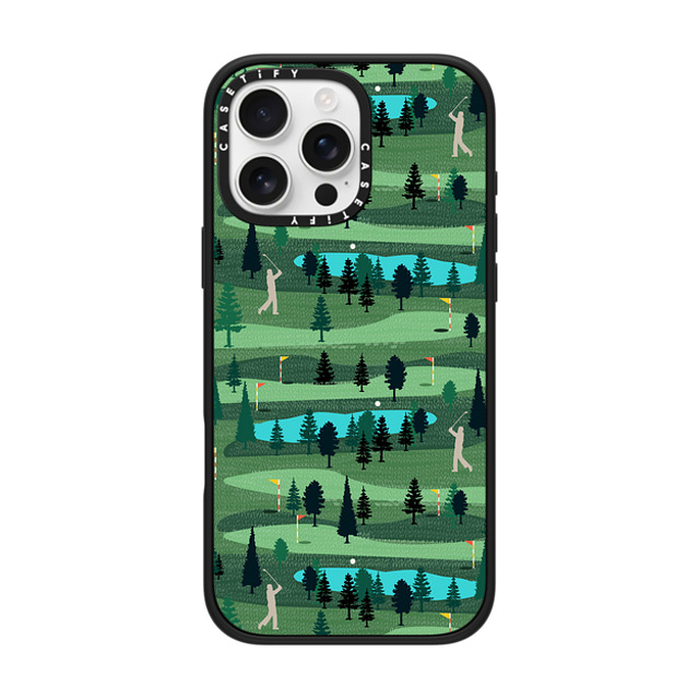 Famenxt x CASETiFY iPhone 16 Pro Max ケース マットブラック インパクトケース MagSafe対応 Golf day out Father's Day Famenxt x CASETiFY iPhone 16 Pro Max ケース マットブラック インパクトケース MagSafe対応 Golf day out Father's Day