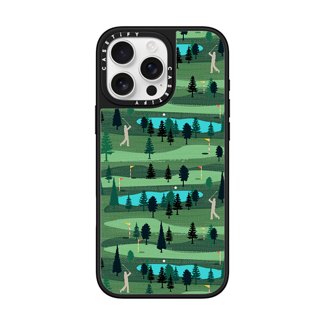 Famenxt x CASETiFY iPhone 16 Pro Max Case Silver on Black ミラーケース MagSafe対応 Golf day out Mother's Day Famenxt x CASETiFY iPhone 16 Pro Max Case Silver on Black ミラーケース MagSafe対応 Golf day out Mother's Day