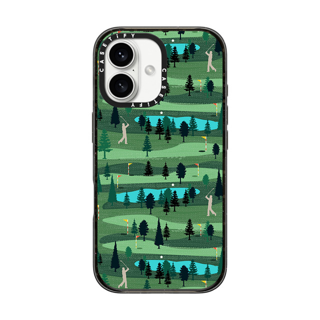Famenxt x CASETiFY iPhone 16 ケース ブラック インパクトケース Golf day out Father's Day Famenxt x CASETiFY iPhone 16 ケース ブラック インパクトケース Golf day out Father's Day