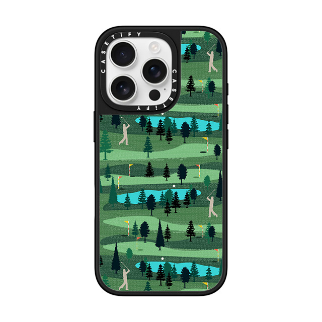 Famenxt x CASETiFY iPhone 16 Pro ケース Silver on Black ミラーケース MagSafe対応 Golf day out Father's Day Famenxt x CASETiFY iPhone 16 Pro ケース Silver on Black ミラーケース MagSafe対応 Golf day out Father's Day