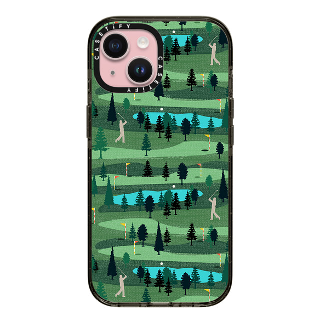 Famenxt x CASETiFY iPhone 15 Case ブラック インパクトケース Golf day out Mother's Day Famenxt x CASETiFY iPhone 15 Case ブラック インパクトケース Golf day out Mother's Day