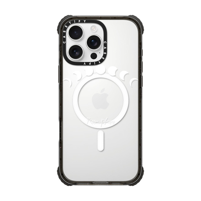 Famenxt x CASETiFY iPhone 16 Pro Max Case Black ウルトラ インパクトケース MagSafe 対応 White Moon Phases Father's Day Famenxt x CASETiFY iPhone 16 Pro Max Case Black ウルトラ インパクトケース MagSafe 対応 White Moon Phases Father's Day