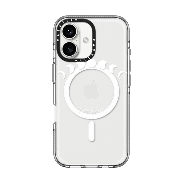 Famenxt x CASETiFY iPhone 16 Case Clear Clear Case MagSafe Compatible White Moon Phases Father's Day Famenxt x CASETiFY iPhone 16 Case Clear Clear Case MagSafe Compatible White Moon Phases Father's Day