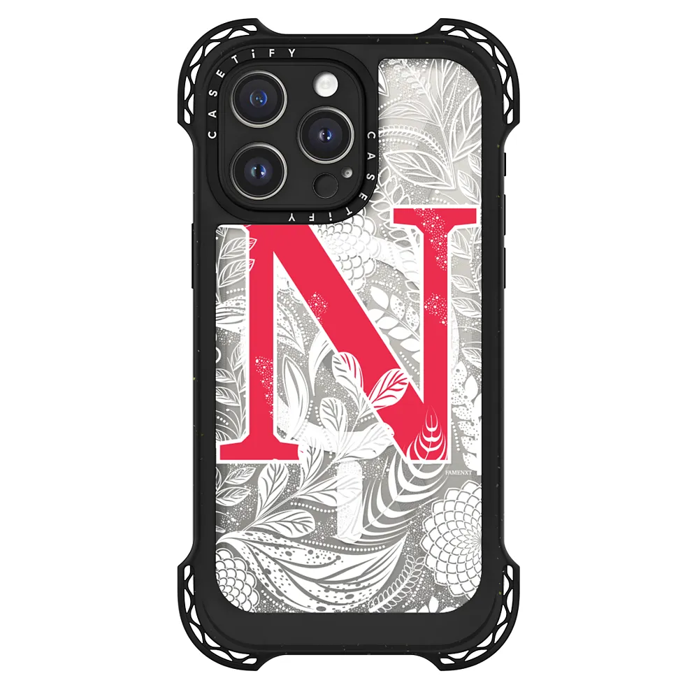 N Initial Monogram Art CASETiFY