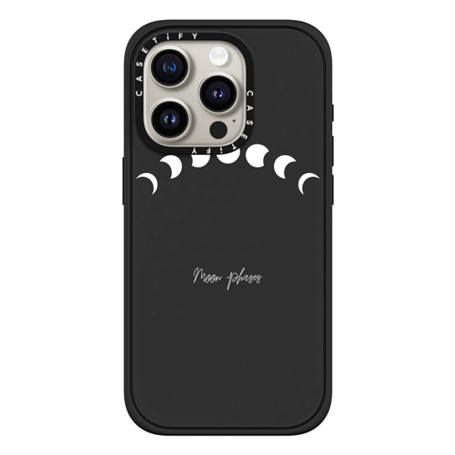 Famenxt x CASETiFY iPhone 15 Pro ケース マットブラック インパクトケース MagSafe対応 White Moon Phases Father's Day Famenxt x CASETiFY iPhone 15 Pro ケース マットブラック インパクトケース MagSafe対応 White Moon Phases Father's Day
