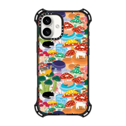 iPhone 16 Plus - Cats in Mushroom Forest