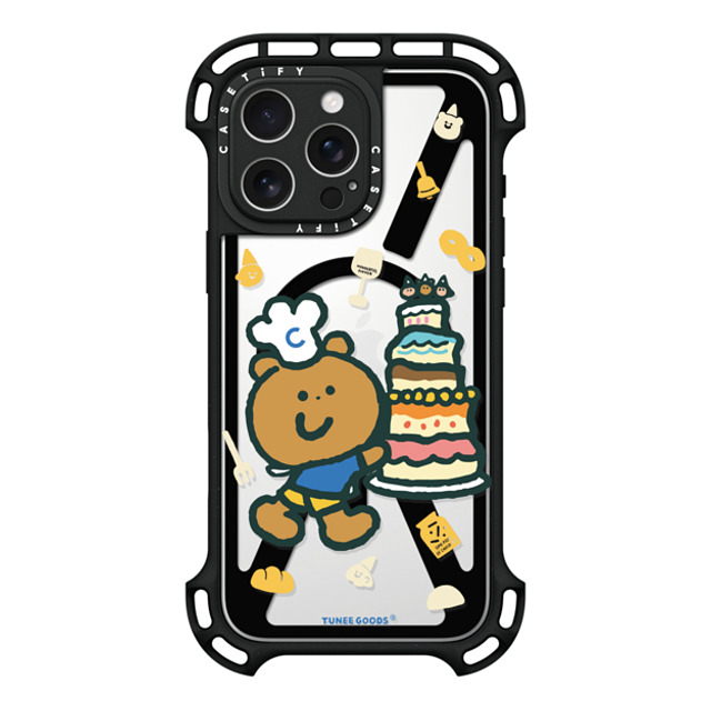 CASETiFY iPhone 16 Pro Max ケース ブラック ウルトラ バウンスケース MagSafe対応 Patissiere Bear tunee goods influencer Father's Day CASETiFY iPhone 16 Pro Max ケース ブラック ウルトラ バウンスケース MagSafe対応 Patissiere Bear tunee goods influencer Father's Day