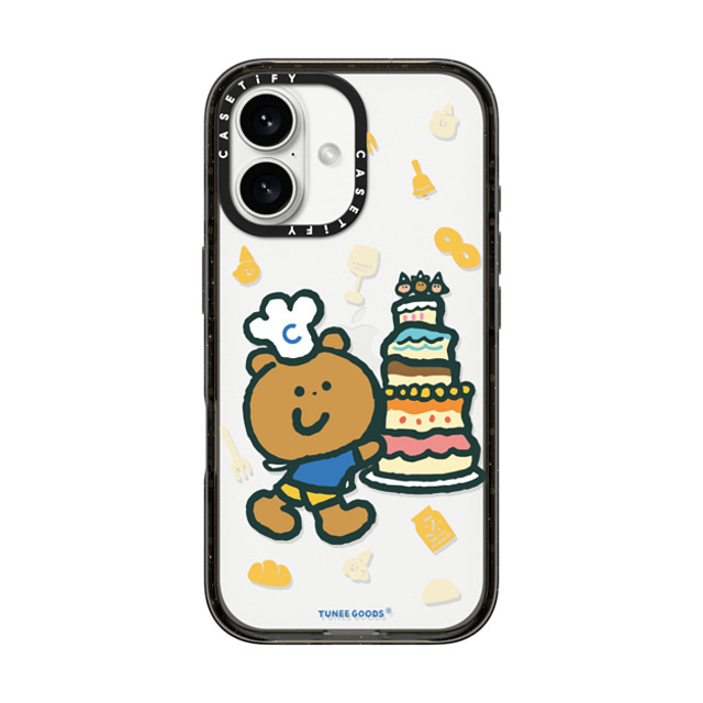 CASETiFY iPhone 16 ケース ブラック インパクトケース Patissiere Bear tunee goods influencer Father's Day CASETiFY iPhone 16 ケース ブラック インパクトケース Patissiere Bear tunee goods influencer Father's Day