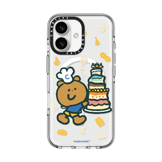 CASETiFY iPhone 16 ケース クリア クリア ケース MagSafe対応 Patissiere Bear tunee goods influencer Mother's Day CASETiFY iPhone 16 ケース クリア クリア ケース MagSafe対応 Patissiere Bear tunee goods influencer Mother's Day