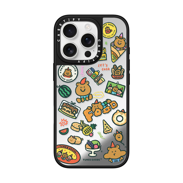 CASETiFY iPhone 16 Pro ケース Silver on Black ミラーケース MagSafe対応 Food Map tunee goods influencer Father's Day CASETiFY iPhone 16 Pro ケース Silver on Black ミラーケース MagSafe対応 Food Map tunee goods influencer Father's Day