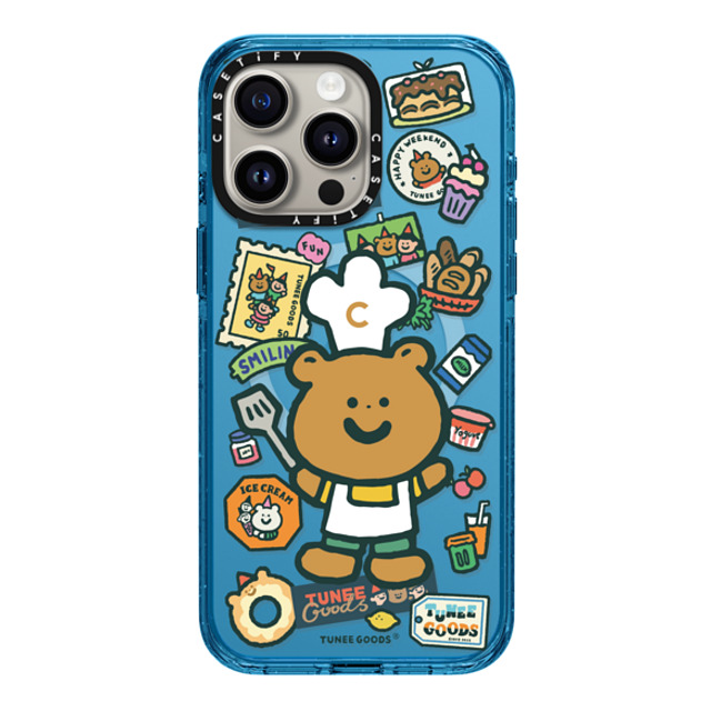 CASETiFY iPhone 15 Pro Max Case Cyan Blue インパクトケース MagSafe対応 Chef Bear tunee goods influencer Father's Day CASETiFY iPhone 15 Pro Max Case Cyan Blue インパクトケース MagSafe対応 Chef Bear tunee goods influencer Father's Day