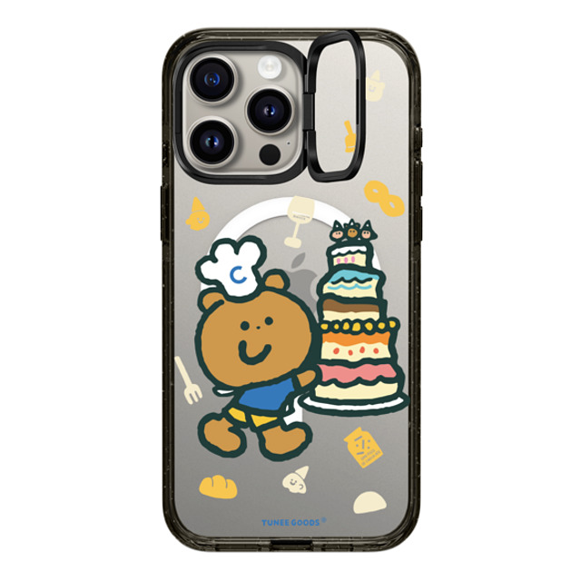 CASETiFY iPhone 15 Pro Max ケース ブラック インパクトリングスタンドケース MagSafe対応 Patissiere Bear tunee goods influencer Father's Day CASETiFY iPhone 15 Pro Max ケース ブラック インパクトリングスタンドケース MagSafe対応 Patissiere Bear tunee goods influencer Father's Day