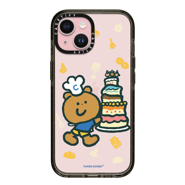CASETiFY iPhone 15 ケース ブラック インパクトケース Patissiere Bear tunee goods influencer Father's Day CASETiFY iPhone 15 ケース ブラック インパクトケース Patissiere Bear tunee goods influencer Father's Day